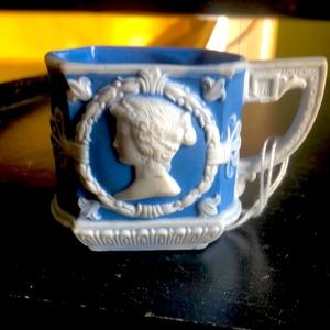 Small Schafer and Vater Raised Cameo Tea Cup